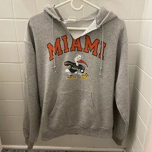 Vintage university of Miami sweatshirt- cut!